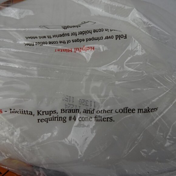 Rockline 9661 # 4 Cone White Coffee Filters 600 Count (3 Packs of 200) - Picture 6 of 7